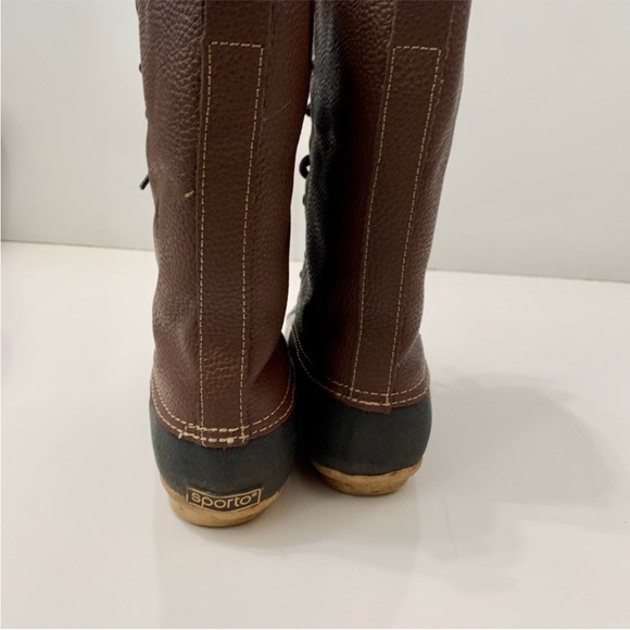 Sporto Daphne The Original Duck Boots leather shearling lined lace up boot 6 - Picture 9 of 13